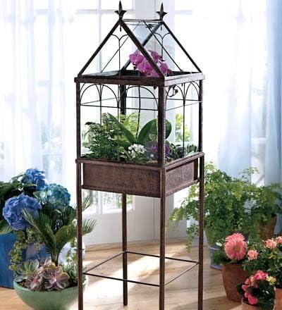 H Potter Large Glass Terrarium Succulent Planter Wardian Case for Plants