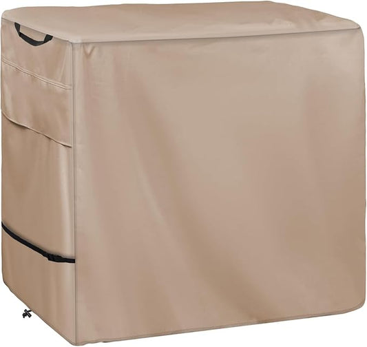Outdoor Prep Table Cover - Heavy Duty Waterproof Cover for Outdoor Stainless Steel Table,Khaki