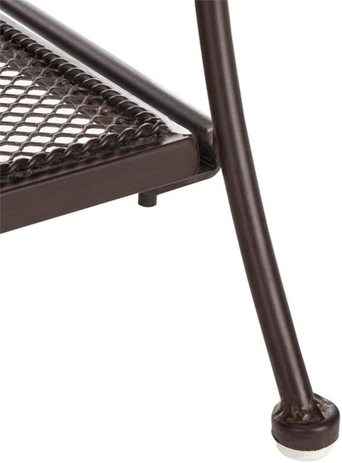Safavieh PAT5022B Outdoor Collection Torus Unearthed Rust 3-Tier Shelf