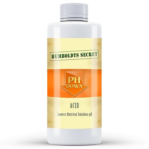 Humboldts Secret pH Down for Plants | Liquid pH Adjuster and Balancer for Soil Coco Hydroponics | Concentrated Phosphoric Acid Solution Supporting Nutrient Uptake and Strong Growth | 8 Ounce