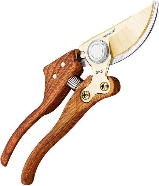 Garden Shears, Handheld Pruning Shears for Heavy Duty, Ergonomic Gardening Tools for Pruning Branches, Plants, Shrubs and Vines, Professional Sharp Garden Scissors (Modern Garden Scissors)
