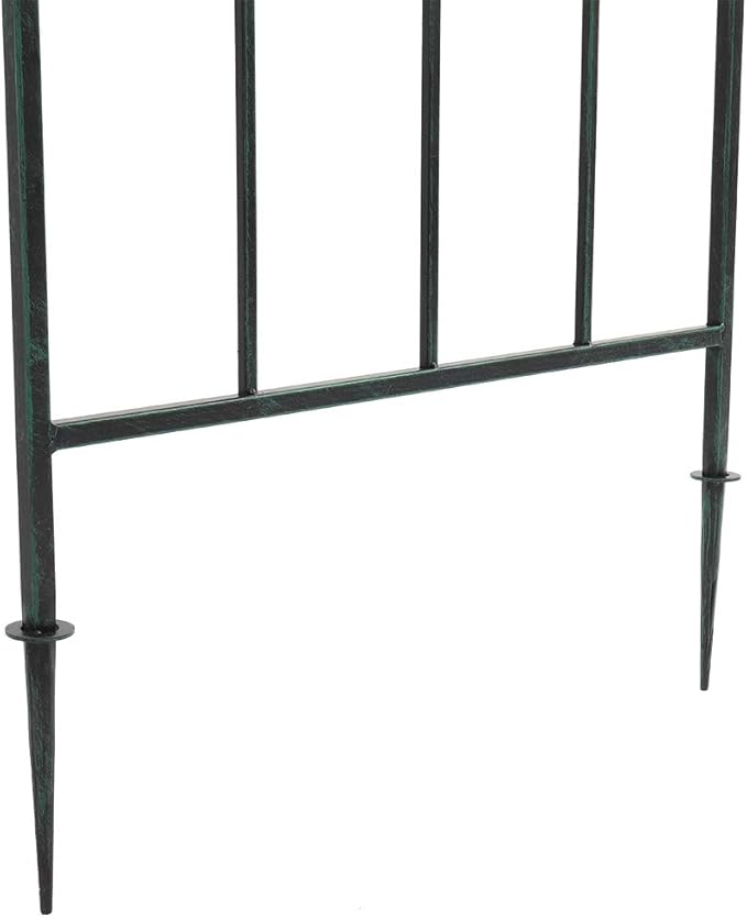 Garden Arbor, 7.3FT Metal Arbor Trellis for Climbing Plants Outdoor, Dark Green Garden Archway for Lawn, Patio and Backyard, Wedding Arches for Ceremony