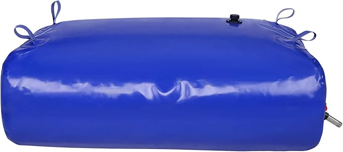 VEVOR 330L/87.17 Gallon Water Storage Bladder, RV Water Tank, 1000D Blue PVC Collapsible Water Storage Containers, Large Capacity Soft Water Bag, Portable Water Bladder, for Garden Irrigation, Camping