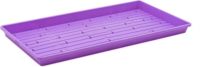 Bootstrap Farmer Microgreen 1020 Trays, Purple 30 Pack, Extra Strength with Holes Shallow Seed Plant Tray Grow Microgreens Wheatgrass Fodder Sprouting