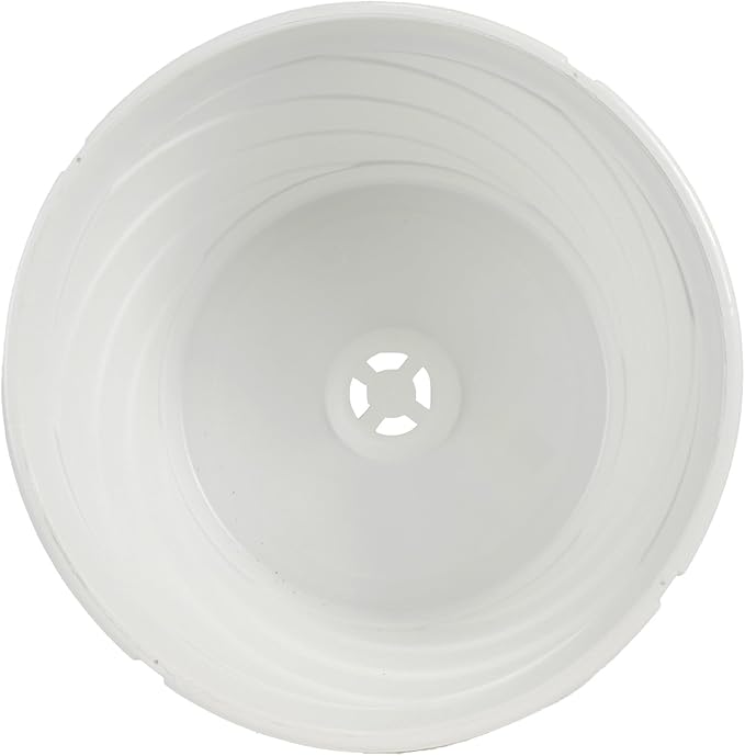 Euro Hanging Basket Planter - The HC Companies | Decorative 12-Inch Large Plastic Hanging Basket w/Swirl Design for Outdoor Plants, White (Pack of 2)