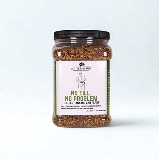 No Till No Problem Food Plot Seed Mix for Deer, Easy to Grow, Minimal Ground Prep, No-Till Planting, Broadcast and Start Growing