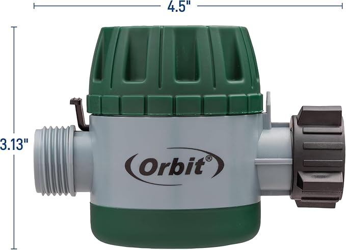 2-Pack H2O-Six Gear-Drive Sprinkler on Metal T-Spike & Mechanical Water Timer for Lawn and Garden Watering