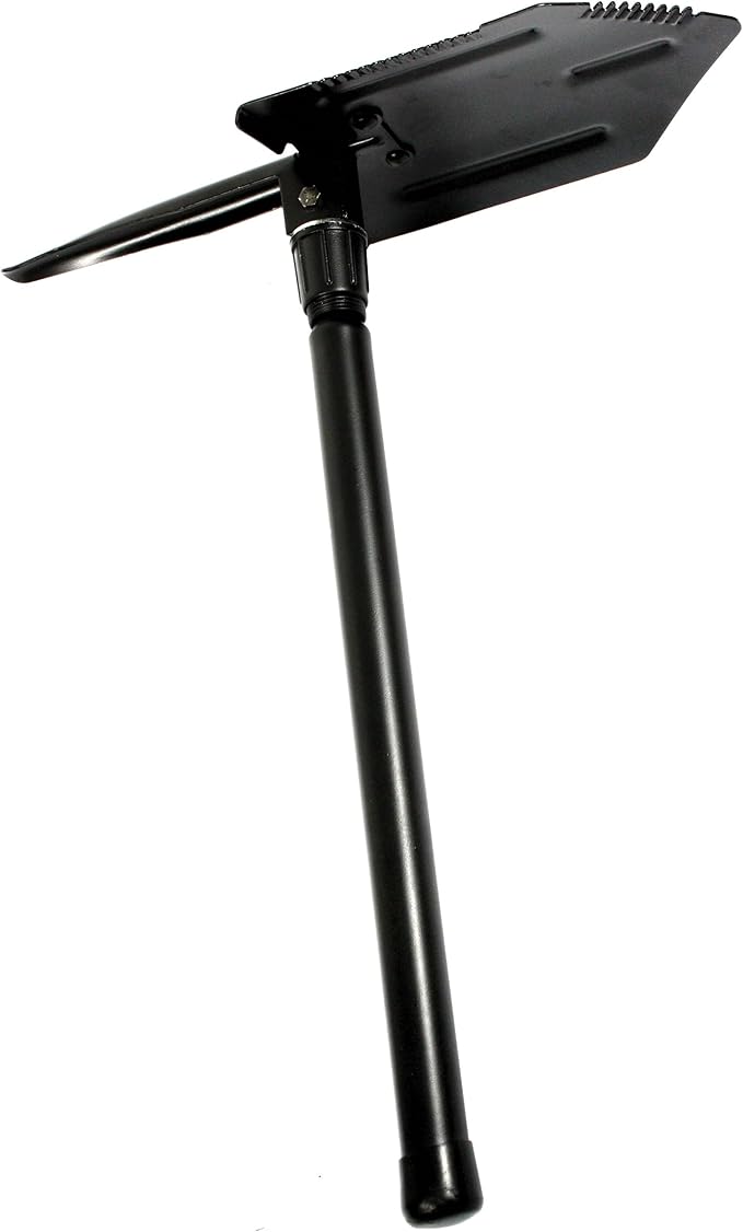 Rothco Heavy Weight Steel Handle Folding Pick & Shovel – Compact Outdoor Camping Survival Tool