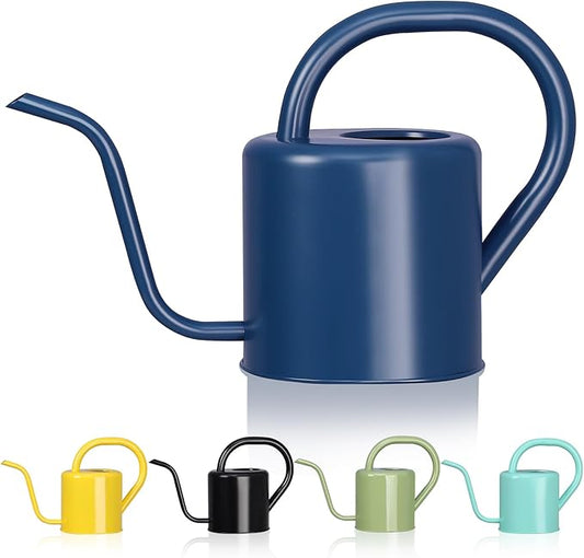Watering Can, Stainless Steel Watering Can for Indoor & Outdoor Plants, 1L/35oz Long Spout Water Can with Handle, Rust-Proof Plant Watering Pot for House Plants, Garden Flowers