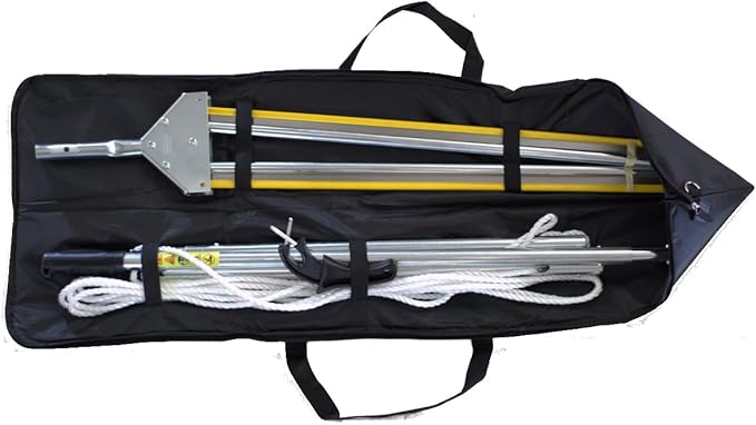 Water Land & Home WeedShear Lake Weed Cutter – 49″ V-Blade Aquatic Vegetation Remover – Manual Weed Razor Tool for Milfoil, Lily Pads, Pond & Lake Weeds – Includes Rope, Sharpener & Case