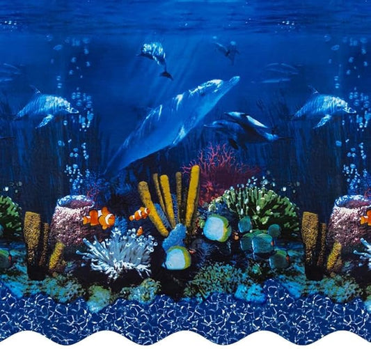 Swimline Overlap Pool Liner for Above Ground Pools, Dolphin, 21 x 41 (Oval), 48/52 Inch Wall, 25 Gauge