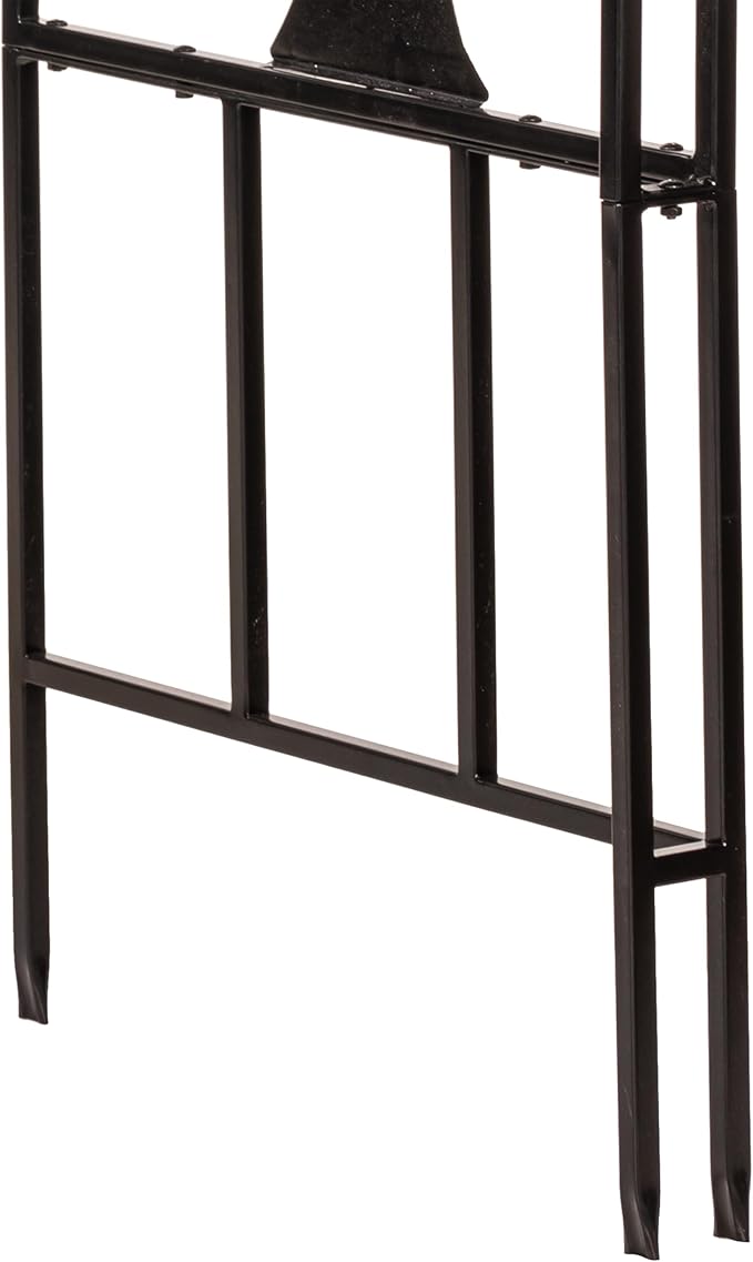 Plow & Hearth Arch Metal Outdoor Garden Arbor, 84 inches Tall, Iron Trellis Lattice for Climbing Plants, Wedding Arch, Outdoor Patio Décor (Tree of Life)