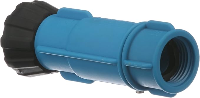 Watts ANKA Series 3/4" Small Inline Adjustable High-Pressure Full-Flow Hose Nozzle, Rubber O-Ring, Easy Grip, High Grade Glass Fiber Reinforced Nylon, Industrial, Agricultural, Home, Garden, Boat