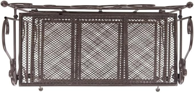 Safavieh PAT5022B Outdoor Collection Torus Unearthed Rust 3-Tier Shelf