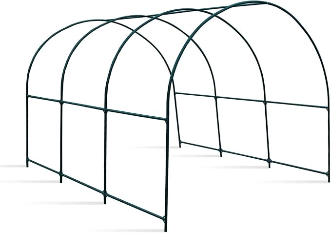 YardGrow Large Garden Support Arch Frame Climbing Plant Arch Arbor for Various Climbing Plant Roses Vines Birthday Wedding Party Decoration Pergola Frame (12' x 7' x 7')