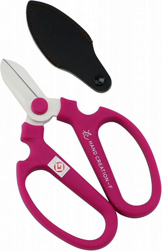 Japanese Florist Scissors – Professional Ultra Sharp Flower Shears Made in JAPAN for Ikebana Floral Design & Gardening SAKAGEN HAND CREATION F-170 (Violet)