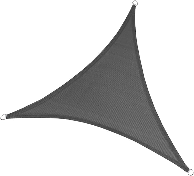 LOVE STORY 10' x 10' x 10' Triangle Dark Grey Sun Shade Sail Canopy UV Block for Outdoor Patio Garden Backyard