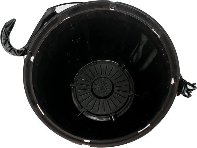 The HC Companies 11 Inch Hanging Metallic Planter - Round Hanging Basket for Indoor Outdoor Plants, Pewter