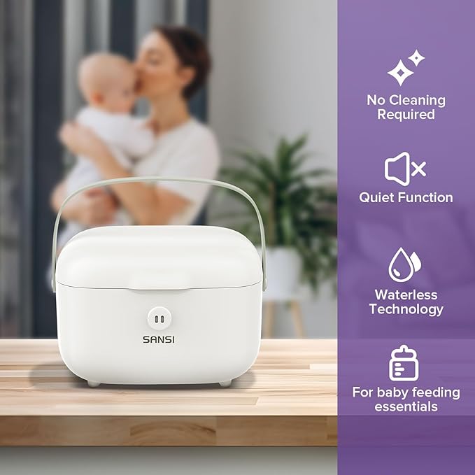 SANSI UV Light Sanitizer Box, 10W Sanitizes in 5 Minutes, 360° UVC Chips 5.1L Large Capacity Sanitizer for Baby & The Whole Family