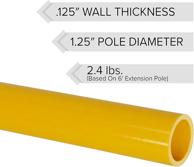 Jameson FG-6PKG-7 FG-Series Manual Pole Saw and Tree Pruner with Two 6-Foot Fiberglass Poles