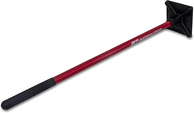 QLT by Marshalltown Tamper with Steel Handle, 254mm x 254mm, Tamper Style, HT10