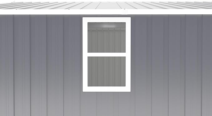 10x12 FT Outdoor Storage Shed, Extra Large Metal Shed with Lockable Doors,Vent & 2 Windows, All-Weather Tool Shed Storage House for Backyard,Garden,Patio, Lawn, Dark Gray