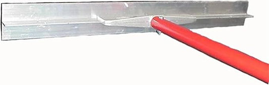 MARSHALLTOWN Asphalt Lute Rake, Plain 36 Inch Blade, 84 Inch Aluminum Handle, T Connector, Made in The USA, RED700106C