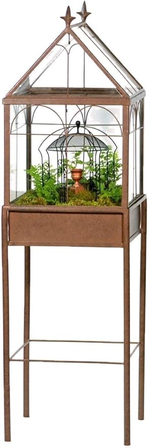 H Potter Large Glass Terrarium Succulent Planter Wardian Case for Plants
