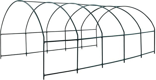 Benefit-USA BenefitUSA Multi-Size Large Garden Support Arch Frame Climbing Plant Arch Arbor for Flowers/Fruits/Vegetables (24.6'X9.8'X7.2') Green