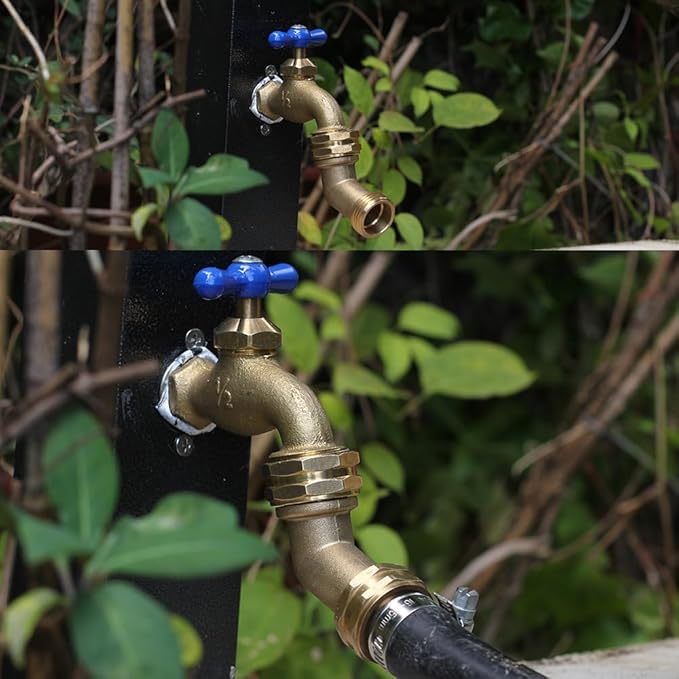 Garden Hose Elbow Connector 45 Degree Hose Extender Solid Brass 3/4" hose adapter (45 degrees elbow (1 PCS))