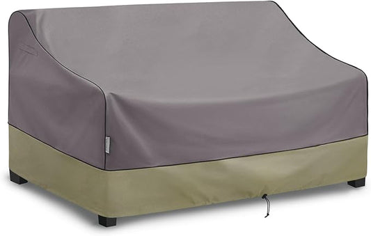 Kylinlucky Patio Furniture Sofa Covers 76 x 40 x 33 inches,Outdooor Waterproof Couch Loveseat Bench Cover Grey