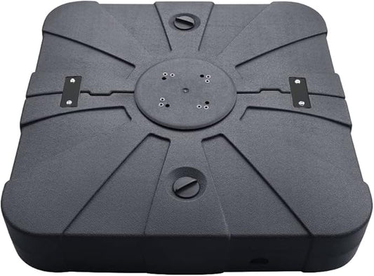EliteShade USA 33" x 33" Offset Patio Umbrella Base Sand/Water Filled Square Umbrella Stand,Black