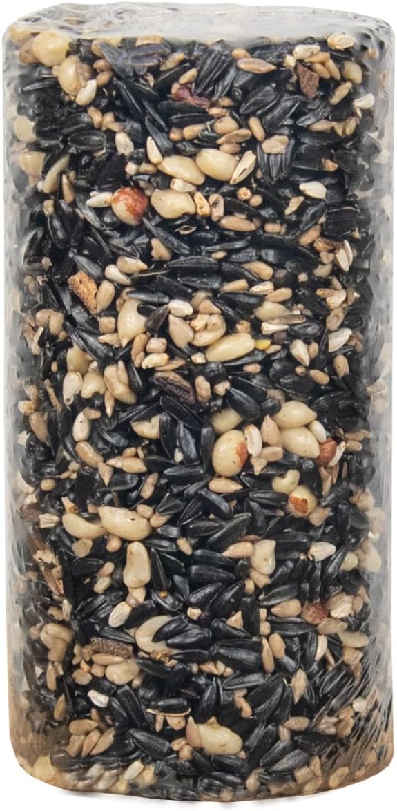 JCs Wildlife Wild Bird Blend Premium Bird Seed Small Cylinder with Hole, 1.5 lb (6 Cylinder)