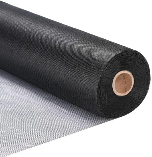 Fiberglass Window Screen Roll 36” x 100’ Easy to Use Black Replacement Window Screens for House Windows or Door