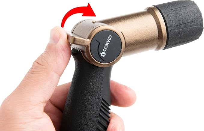 20-Pack Corvid Thumb Control Adjustable Nozzle - Heavy-Duty Metal, 1-Pattern Spray with Ergonomic Grip for Easy Water Flow Control, Ideal for Tough Cleaning and Watering Tasks like Car Washing,Garden