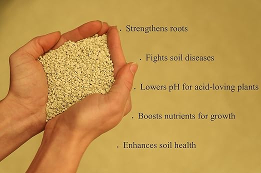 Organic Elemental Sulfur Fertilizer 90% 20 Pounds Acidic Soil Amendment, Hydrangea & Blueberry Fertilizer, Ideal for Garden Soil & Lawn Care - Lancaster Agricultural Products.