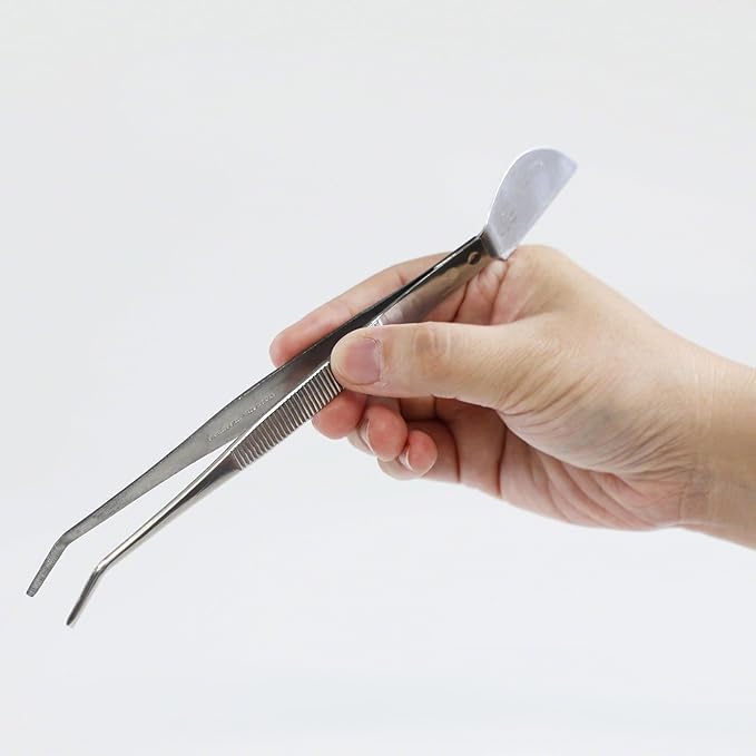 Wazakura 4PCS Bonsai Essential Tool Kit MADE IN JAPAN, Yasugi Steel Satsuki Bonsai Scissors + Concave Branch Cutter 8in (200mm) + Stainless Tweezers + Sap Eraser Set