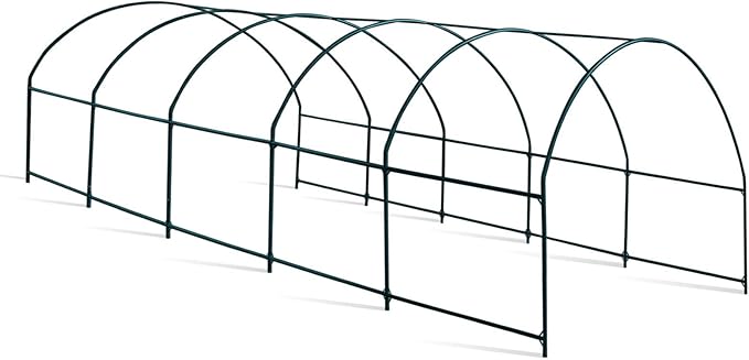 YardGrow Large Garden Support Arch Frame Climbing Plant Arch Arbor for Various Climbing Plant Roses Vines Birthday Wedding Party Decoration Pergola Frame (24.6' x 10' x 7')