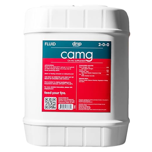 CaMg 5 Gallon | High-Concentration Calcium and Magnesium Supplement with Nitrogen and Iron | Essential Micronutrient Blend for Vigorous Plant Growth