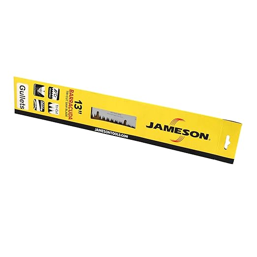 Barracuda™ Tri-Cut Saw Blade with Gullet Edge, 13-Inch | Hard-Chrome Plated, Impulse Hardened Teeth | Fits Jameson and Smith Pole Saws | Durable, Clean Cutting