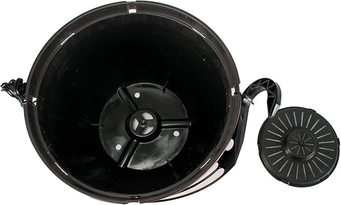 The HC Companies 11 Inch Hanging Metallic Planter - Round Hanging Basket for Indoor Outdoor Plants, Pewter