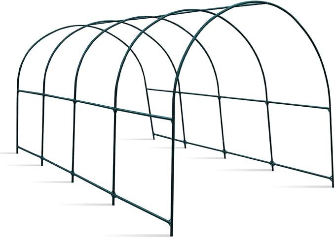 YardGrow Large Garden Support Arch Frame Climbing Plant Arch Arbor for Various Climbing Plant Roses Vines Birthday Wedding Party Decoration Pergola Frame (16' x 7' x 7')