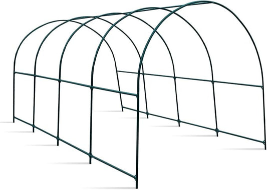 YardGrow Large Garden Support Arch Frame Climbing Plant Arch Arbor for Various Climbing Plant Roses Vines Birthday Wedding Party Decoration Pergola Frame (16' x 7' x 7')
