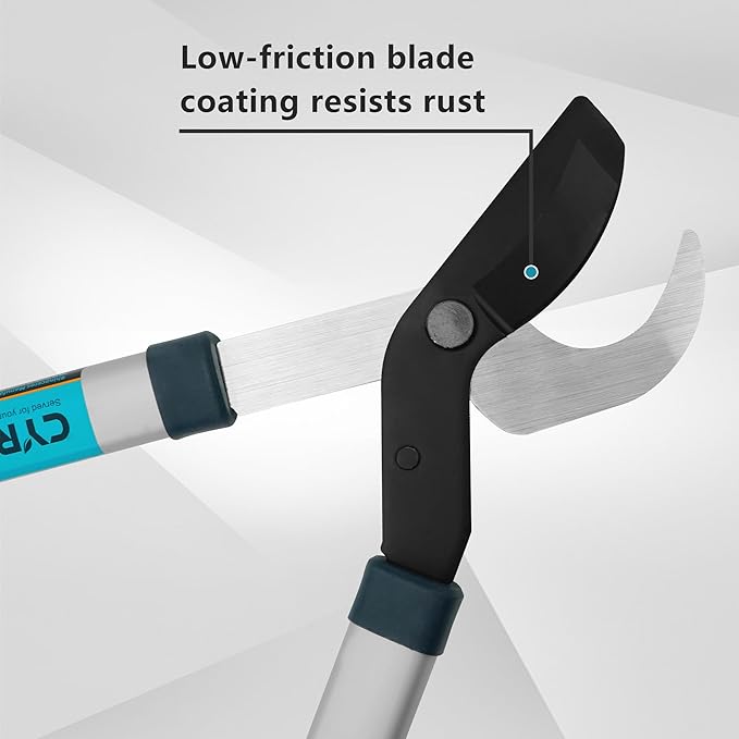 CYRUS Garden Loppers for Tree Trimming, 28” Heavy Duty Tree Branch Cutter with 1¾ inch Chops Thick Carbon Steel Sharp Blade,Garden Tool-Anvil Bypass Lopper with Ergonomical Non-Slip Handle