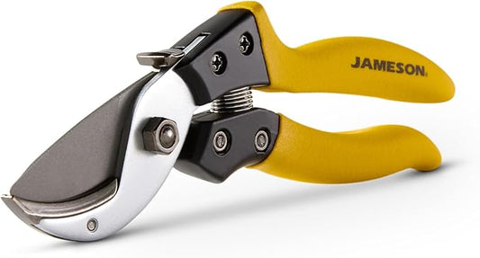 Jameson Anvil Pruning Shears – Heavy-Duty Professional Grade Pruner, 3/4” Cutting Capacity, Non-Stick Coating, Ergonomic Grip, Durable Aluminum Frame for Precision and Long-Lasting Performance