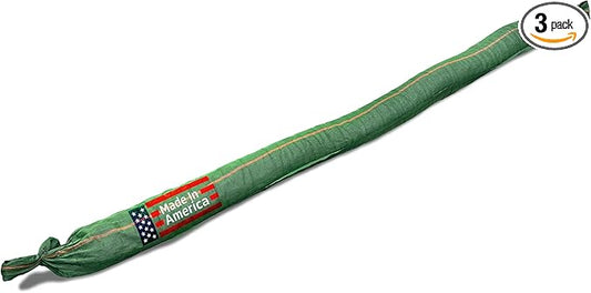 Sandbaggy Prefilled 9 ft Long Silt Sock (42 lb) - Sediment Filter for Stormwater Drainage, Erosion Control, Drain, Inlets, Catch Basins - UV Protected - Rubber Mulch Filling - Made in USA (3)