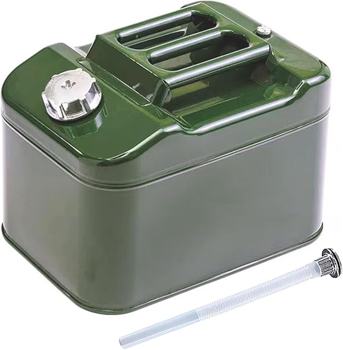 2.5 Gallon Metal Watering Can, with Flexible Spout and Pressure Release Valve, Square Design Safe and Stable, Watering Can for Garden, Water Container Camping (10L