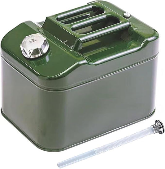 2.5 Gallon Metal Watering Can, with Flexible Spout and Pressure Release Valve, Square Design Safe and Stable, Watering Can for Garden, Water Container Camping (10L