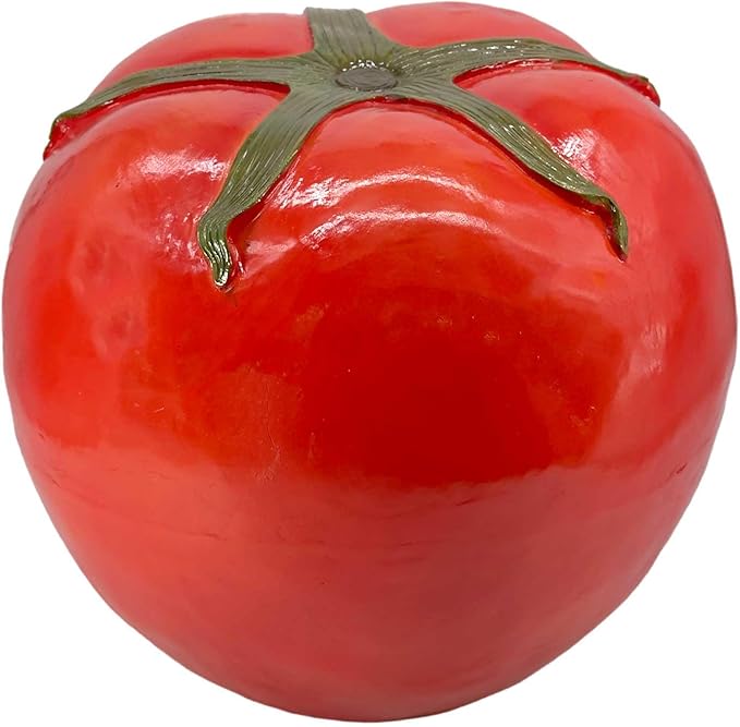 Galt International 15" Red Tomato Stool Side Table Home Decor Plant Stand Garden Indoor Outdoor Decorations