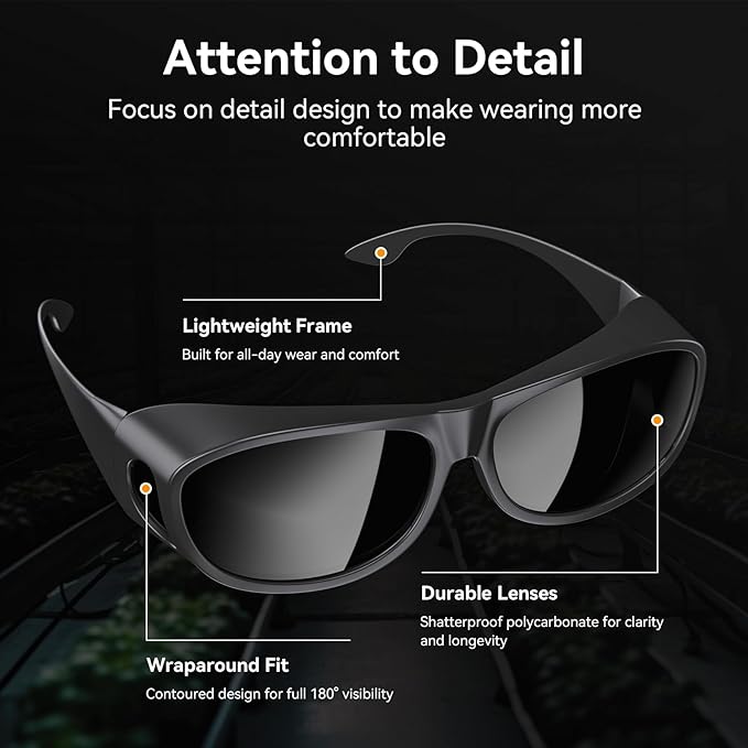 Indoor Hydroponics Grow Room Glasses with UV Protection for HPS, MH, LED Grow Lights (5 Pack)
